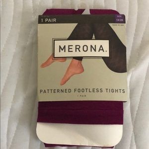 Merona Patterned Footless Tights
